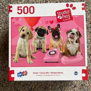 Cute dog puzzle.
